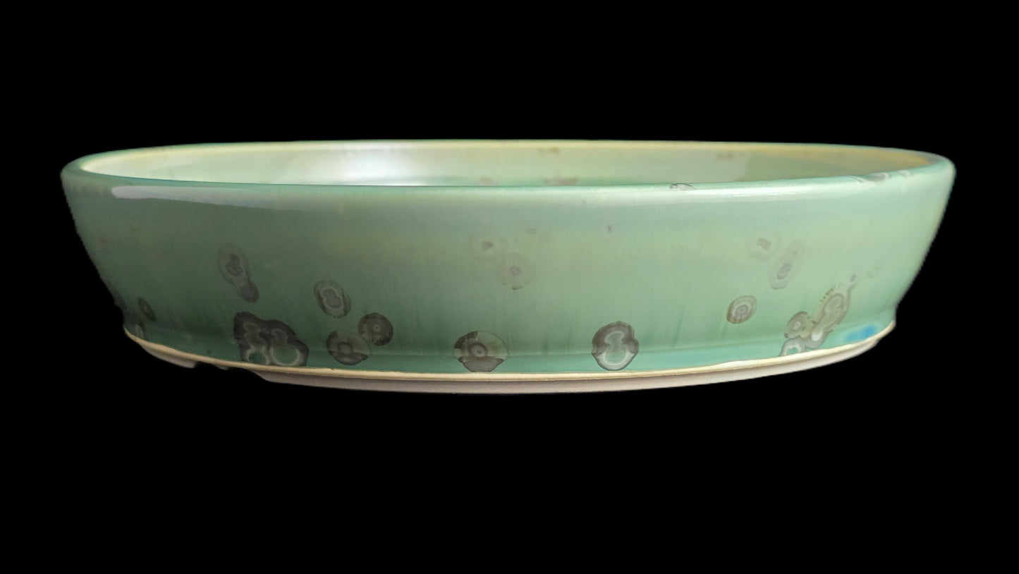 Bonsai Pot, Crystalline Round 4-26 - 9.25 X 2"