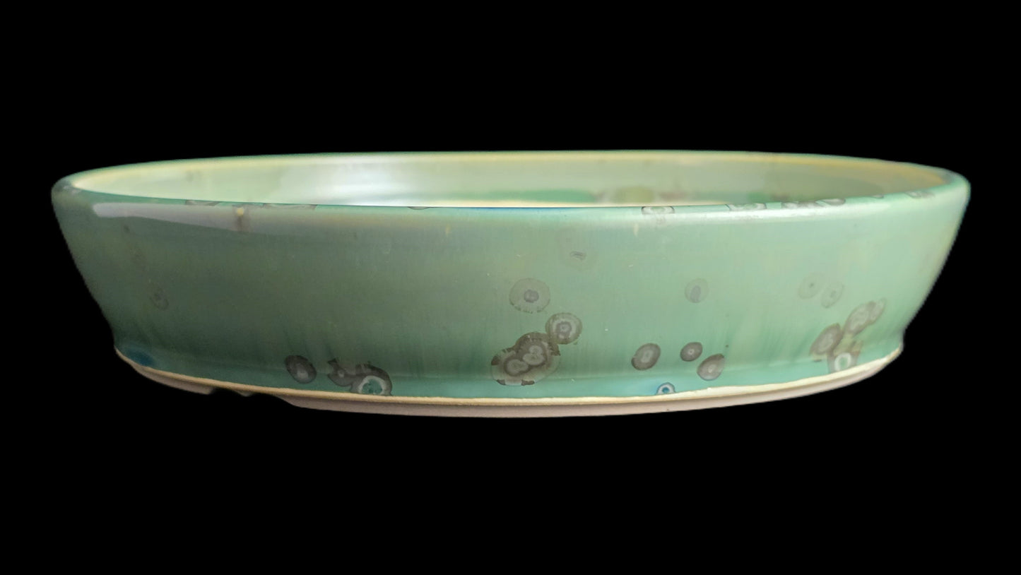 Bonsai Pot, Crystalline Round 4-26 - 9.25 X 2"