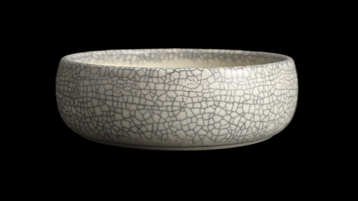 Bonsai Pot, Crackle Round 4-26 - 5.5 X 1.75"