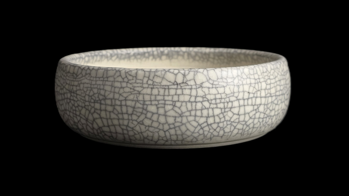 Bonsai Pot, Crackle Round 4-26 - 5.5 X 1.75"