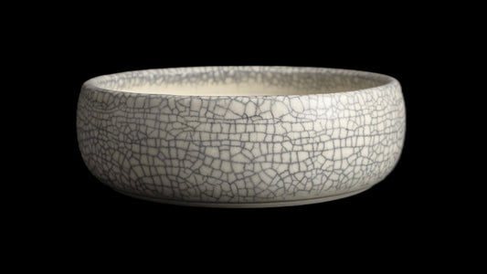 Bonsai Pot, Crackle Round 4-26 - 5.5 X 1.75"