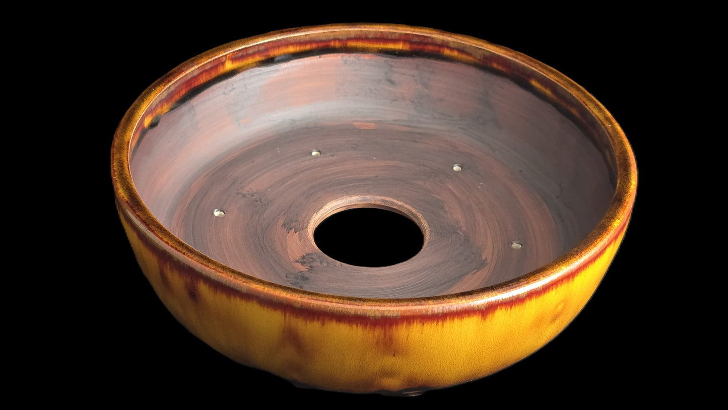 Bonsai Pot, Crystalline Round 4-26 - 10 X 2.75"
