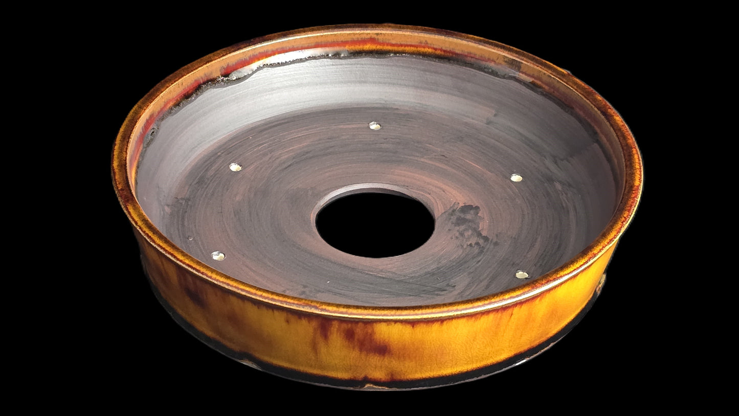 Bonsai Pot, Lava Round 4-26 - 9 X 2"